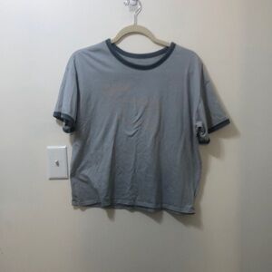 American Eagle Outfitters Gray Short Sleeve Tee
